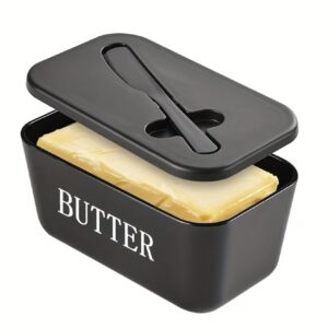 ظرف بزرگ نگهداری کره به همراه چاقو