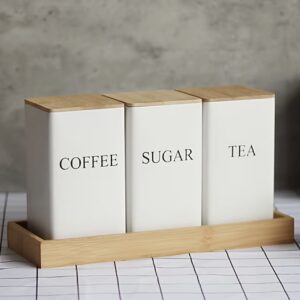 ست ۳ عددی جعبه نگهداری برای چای، قهوه و شکر