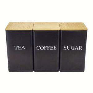 ست ۳ عددی جعبه نگهداری برای چای، قهوه و شکر