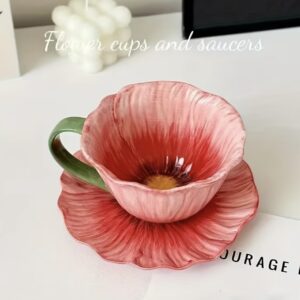 ست فنجان و نعلبکی سرامیکی