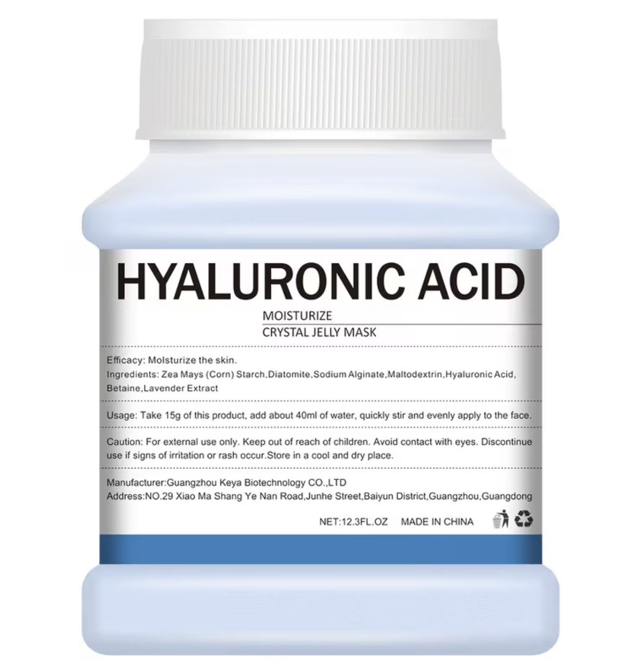 ماسک ژلهای کریستالی با کیفیت بالا – حاوی هیالورونیک اسید مرطوبکننده عمیق، سفتکننده پوست، روشنکننده و بازسازی رطوبت پوست خشک