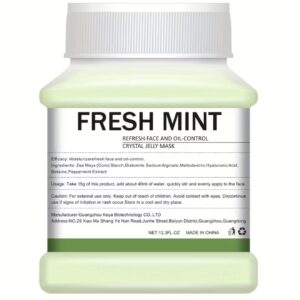ماسک ژله‌ای کریستالی نعناع تازه – با کیفیت بالا مرطوب‌کننده عمیق تازه‌کننده و کنترل چربی پوست سفت‌کننده و روشن‌کننده پوست بازسازی رطوبت پوست خشک