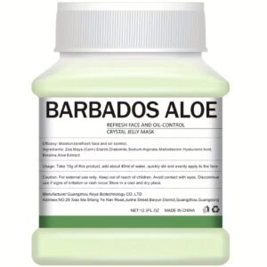 ماسک ژله‌ای کریستالی آلوئه ورا باربادوس – با کیفیت بالا مرطوب‌کننده و تازه‌کننده پوست کنترل چربی و تنظیم ترشح سبوم سفت‌کننده و بازسازی رطوبت پوست مناسب برای انواع پوست روشن