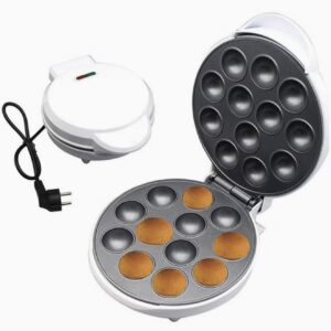 دستگاه برقی کیک‌پاپ و دونات ۱۲ تایی، با صفحات نچسب برای تهیه کیک‌پاپ