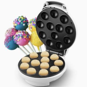 دستگاه برقی کیک‌پاپ و پنکیک با ۱۲ قالب، با روکش نچسب