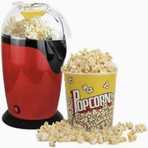 دستگاه پاپکورن برقی، دارای کاسه داخلی نچسب، بدون نیاز به روغن و آب، توان ۱۲۰۰ وات