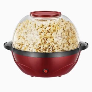 دستگاه پاپکورن اتوماتیک ۸۵۰ وات،دارای کاسه سرو قابل برگرداندن داخلی