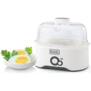 تخم‌مرغ‌پز با ظرفیت ۶ تخم‌مرغ، دارای ۲ سینی پواچ ، خاموشی خودکار، درپوش شفاف، آسان برای تمیز کردن