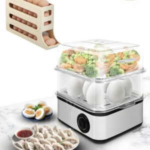تخم‌مرغ‌پز برقی با ظرفیت ۷ تخم‌مرغ و سینی نگهداری تخم‌مرغ