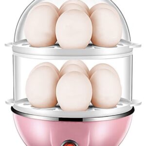 تخم‌مرغ‌پز دو طبقه با ظرفیت ۱۴ تخم‌مرغ، چندکاره، مناسب برای گرم کردن شیر، غذا و تخم‌مرغ آب‌پز سفت