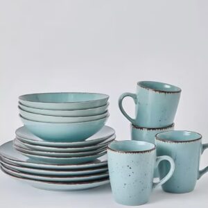 ست غذاخوری سنگی آبی روشن با کیفیت بالا و طراحی مدرن