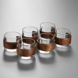 ست ۶ تکه: فنجان چای شیشهای