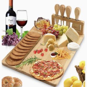 ست تخته بامبو به همراه چاقو