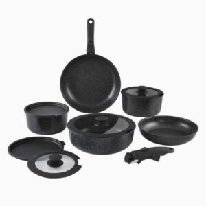 ست ۱۲ تکه ظروف پخت و پز گرانیتی جداشونده با پوشش نچسب