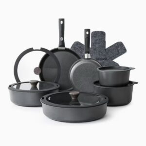 ست ۱۸ تکه ظروف پخت و پز نچسب با دسته‌های جداشونده