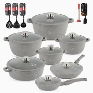 ست ظروف پخت و پز نچسب با پوشش گرانیت