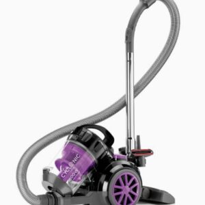 جاروبرقی بدون کیسه با فناوری Multi-Cyclonic، مدل VM1880-B5، ظرفیت ۲.۵ لیتر، توان ۱۶۰۰ وات، رنگ مشکی/بنفش/خاکستری