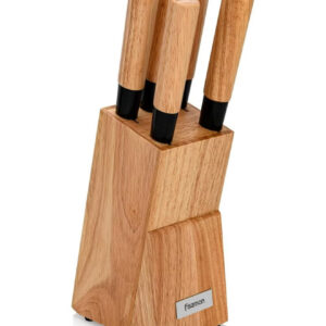 ست ۶ تکه چاقوی آشپزخانه با پایه چوبی