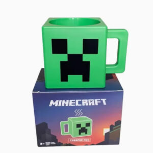 ماگ Minecraft Creeper – فنجان قهوه چهارگوش سبز، مخصوص گیمرها