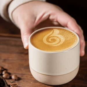 ماگ قهوه و فنجان چای وینتیج، ظرفیت ۱۸۰ میلی‌لیتر، ساخته شده از چینی سرامیکی خلاقانه، مناسب برای اسپرسو و نوشیدنی‌های گرم