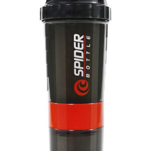 بطری تمرین و ورزش ۵۰۰ میلی‌لیتری با سه لایه برای نگهداری پودر پروتئین و شیک‌های ورزشی