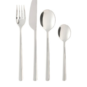 ست قاشق و چنگال ۲۴ پارچه از استیل ضدزنگ