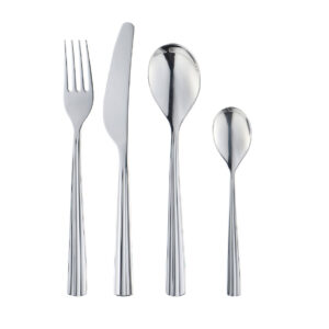 ست قاشق و چنگال ۲۴ پارچه از استیل ضدزنگ