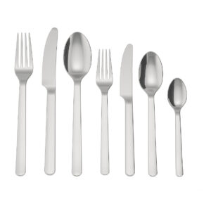 ست قاشق و چنگال ۵۶ پارچه از استیل ضدزنگ