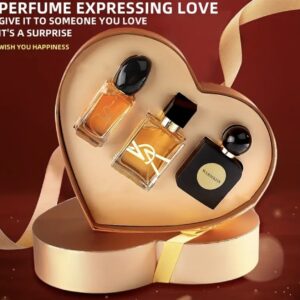 ست عطر زنانه – بستهبندی لوکس “عشق” ماندگار و اغواگر با رایحه های (مرکباتی گلی چوبی)(مرکباتی، گلی، وانیلی) ( ادویهای، گلی، وانیلی)