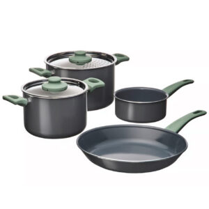 ست ظروف پخت و پز ۶ پارچه با پوشش نچسب مشکی