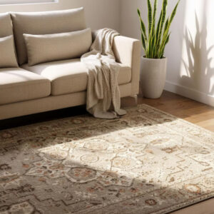 فرش ماشینی ببورا ۲۰۰×۳۰۰ سانتی‌متر - بژ