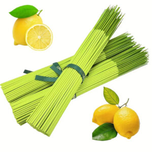 ست ۱۲۷ عددی عود چوبی طبیعی با رایحه لیمو، نسخه طولانی برای مدت زمان سوخت بیشتر