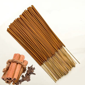 ست ۱۴۸ عدد عود بامبو – با رایحه دارچین، دود کم و معطر، (پودر دارچین و خاکستر چوب)