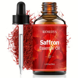 روغن معطر گیاهی اسانسی زعفران – روغن مایع با رایحه‌ای شبیه کاج، مناسب برای استفاده در دیفیوزرها، دستگاه‌های بخور،
