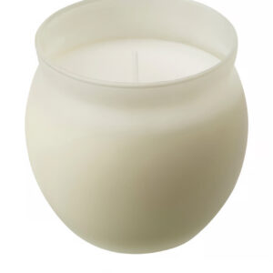 شمع معطر وانیل در شیشه با رنگ کرم روشن – با مدت سوخت ۵۰ ساعت