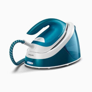 اتو بخار با مخزن آب جداشونده، ۲۴۰۰ وات، مدل، رنگ آبی/سفید