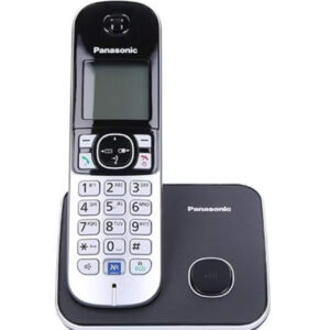 تلفن رومیزی بی‌سیم پاناسونیک، رنگ مشکی/نقره‌ای/خاکستری