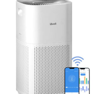 دستگاه تصفیه هوای هوشمند، رنگ سفید ،پوشش موثر: تا ۱۴۷ متر مربع،حذف ذرات ریز، گرد و غبار و آلاینده‌ها سنسور هوشمند لیزری تشخیص و نمایش کیفیت هوا به‌صورت دقیق،کنترل و تنظیم خودکار بر اساس کیفیت هوا