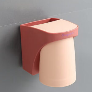 نگهدارنده مینیمال مغناطیسی مسواک با لیوان شستشو، سبک نوردیک