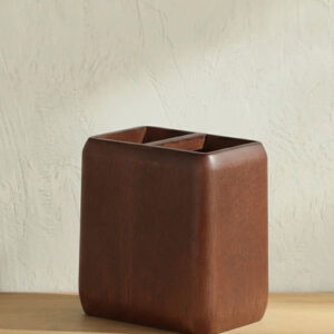 جا مسواک چوبی