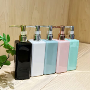 بطری لوسیون ث ۲۵۰ میلیلیتری با پمپ فشاری، رنگهای پاستیلی