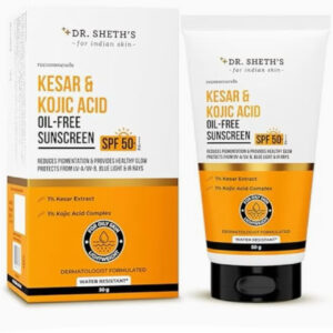 ضدآفتاب بدون چربی حاوی زعفران و اسید کوجیک