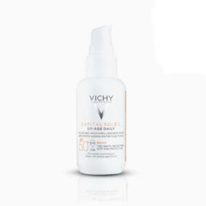 ضدآفتاب رنگی ضدپیری-با SPF 50+ حاوی نیاسینامید، بی‌رنگ (شفاف)