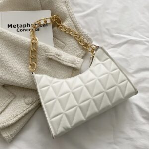 کیف دستی زنانه شیک با طرح دوخت لوزی