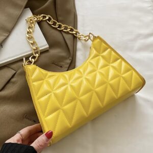 کیف دستی زنانه شیک با طرح دوخت لوزی