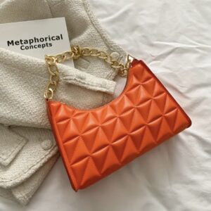 کیف دستی زنانه شیک با طرح دوخت لوزی