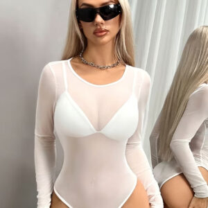 بادی تنگ و بسیار کشسان GD با طراحی شفاف، از جنس مش فوق‌العاده نازک