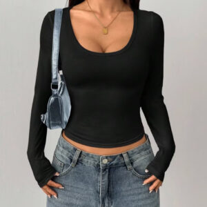 بلوز زنانه آستین بلند | جذب (Slim Fit)،دارای سایزبندی