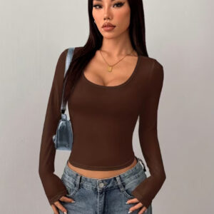 بلوز زنانه آستین بلند | جذب (Slim Fit)،دارای سایزبندی