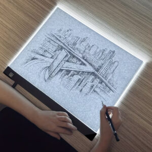 تخته نور LED کپی (Light Pad) در سایزهای A2/A3/A4/A5 — دارای سه لایه روشنایی قابل تنظیم (Dimmable)، مناسب برای طراحی و نقاشی، کپی‌کردن و ترسیم (Tracing)، بسیار نازک با نور محافظ چشم